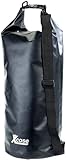 Xcase Drybag: Wasserdichter Packsack 25 Liter, schwarz (Trockensack, Gepäckrolle wasserdicht, Unterwasserlicht)