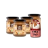 3Bears Mandelmus, 100% geröstete Nüsse, glutenfrei und vegan, cremig und intensiv im Geschmack, 4 x 250 g