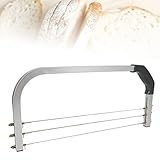 Atnhyruhd Tortenschneider 3 Klingen Verstellbare Große Kuchen Zwischenschicht Cutter Leveler Slicer 3 Klinge Industriestandard Professionelle Kuchenschneider Edelstahl Kuchen Handwerk