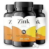 Nature Nation® Zink 25mg - 365 vegane Tabletten, hochdosiertes Zinkbisglycinat mit hoher Bioverfügbarkeit, Jahresvorrat ohne Zusatzstoffe, in Deutschland produziert (3)