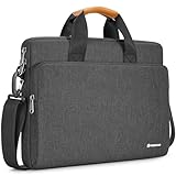 NIDOO 13-14 Zoll Laptop Tasche Umhängetasche für MacBook Air 13 M3 M2 / MacBook Pro 13 M2 / 13' Surface Laptop 6 7, Dunkelgrau Messenger Aktentasche für MacBook Pro 14 M3 / 14' Surface Laptop Studio 2