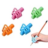 CHENGJIA Schreibhilfe für stift kinder Schreibhilfe kinder Pencil grip for kids Schreibhilfe stifthaltung (4 Stück)