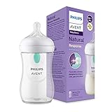 Philips Avent Babyflasche Natural Response – Babyflasche mit AirFree Ventil, 260 ml, BPA-frei, für Neugeborene ab 1 Monat (Modell SCY673/01)