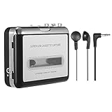 Docooler Tragbare Kassettenspieler - Kassette zu MP3/CD-Recorder über USB Kompatibel mit Laptops und PC,Tragbarer Kassettenkonverter Walkman Tape Kassetten in Digitales Format mit Kopfhörer