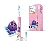 Philips Sonicare for Kids elektrische Zahnbürste - Schallzahnbürste mit Timer, App-Unterstüzung und Bluetooth (Modell HX6352/42)