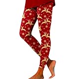 Leggings für Damen, Weihnachten Weihnachtsstrumpfhose Weihnachten Hose Christmas Kostüm Weihnachten Geschenke für Frauen Mädchen Weihnachten Neujahr