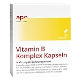 apodiscounter Vitamin B Komplex - Apothekenqualität - 60 vegane Kapseln - alle 8 B-Vitamine (B1, B2, B3, B5, B6, B7, B9, B12)