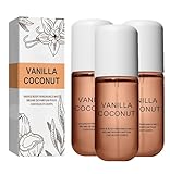 LXCJZY Vanilla Coconut Perfume, Vanilla Skin Perfume, Vanilla Coconut Hair And Body Perfume, Vanilla Coconut Hair And Body Perfume Spray (3pcs)