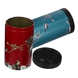 MAGICLULU 3 Sätze Teedose Tee Kocher Teebecher Robuste Tee-dose Tea Sets Dekorative Tee-dose Kaffee Versiegelter Behälter Küche Teeglas Kochsalzdose Kaffeedose Tee Kann Weißblech 2 Stück * 3