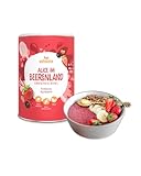 OATSOME® Alice Im Beerenland | Smoothie Bowl Mit Acai & Erdbeeren | 100% Natürlich, Vegan & Ohne Zuckerzusatz + Zusatzstoffe | Einfache Zubereitung | Frühstück | Superfoods | Gefriertrocknung | 400g