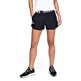 Under Armour Play Up Shorts 3.0, atmungsaktive Sporthose, komfortable Sportshorts mit loser Passform Damen, Schwarz (Black / Black / White) , M