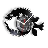 Guang trading 30cm Wanduhr Ballon Fisch Dekoration Wanduhr Tiere Wanduhr echte Schallplatte Machen Kindergarten Dekoration Kinder