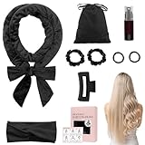 Pizsieat 9 Stk Locken Ohne Hitze,70in Lockenwickler Heatless Curls Band Set Rutschfest über Nacht DIY Hair Curler mit Haarnadel no Hea Set Haarband Wave Formers für Mittleres Langes Haar