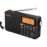 XHDATA D109WB Klein Tragbares Retro Radio FM/AM/LW TF/Bluetooth MP3-Player SOS-Alarm Küchenradio Outdoor Camping Notfall Senioren Kinder