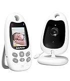 Zawaer Babyphone, Babyphone Mit Kamera, Video Baby Monitor Kamera Und Audio Babyphone Mit Vox Funktion, Babyphon Kamera Tragbares Mit 2,4 Ghz Gegensprechfunktion, Nachtsicht, Temperaturüberwachung.