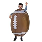 AirSuit® Aufblasbares Kostüm American Football | Ausgefallenes Auflbaskostüm | Premium Qualität | Größe Erwachsene | Polyester | Angenehm tragbar | Resistent | Mit Aufblassystem | OriginalCup®