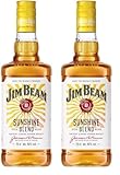 Jim Beam Sunshine Blend | Kentucky Straight Bourbon Whiskey | milder Geschmack mit Karamellnoten | 40% Vol. | 700 ml (Packung mit 2)