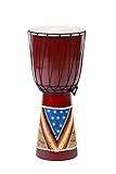 20cm x 10cm (Höhe x Durchmesser) Kinder Djembe Drum Trommel Bongo handbemalt