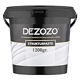 Dezozo Strukturpaste fein im Eimer - Weiß - Spachtelmasse/Modelliermasse für den Künstlerbedarf. Modelliermasse/Modellierpaste mit feiner Körnung. Ideal auch als Spachtel/Spachtelmasse (1200gr)