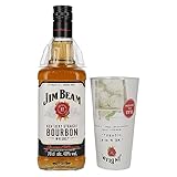 Jim Beam Kentucky Straight Bourbon Whiskey 40% Vol. 0,7l mit Highball Glas