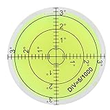 Runde Wasserwaage, Dosenlibelle mit Luftblase, 60 mm Durchmesser Messwerkzeug Runde Wasserwaage mit Skala für die Balance der Kameraplattform