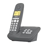 Gigaset A280A - Schnurloses DECT-Telefon mit Anrufbeantworter - brillante Audioqualität auch beim Freisprechen - intuitive, symbolbasierte Menüführung - Kurzwahltasten - Grafik-Display, dunkelgrau