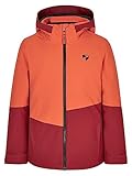 Ziener Kinder AVAK Ski-Jacke Winterjacke | wasserdicht winddicht warm, red cabin, 164