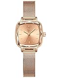 CIVO Damenuhr Uhr Roségold Einfach Wasserdicht Armbanduhr Lässige Analoge Edelstahl Mesh Uhren für Frauen Damen