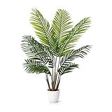 PASCH® Areca Kunstpalme groß (110 cm) - Naturgetreu & Langlebig | Realistische Kunstpflanzen groß | Künstliche Pflanzen groß | Palme künstlich | Künstliche Palme für EIN natürliches Ambiente