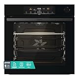 Gorenje OptiBake Advanced BPSA 6747 A08BG Einbau-Backofen / 77L / Heißluft / Pyrolyse / AutoBake / Touch Bedienung / Bratenthermometer / GentleClose & Open / SteamAssist / PizzaMode 300°C/ schwarz