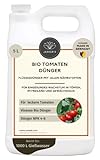 Bio Tomatendünger flüssig 5 Liter - 100% Organischer Flüssigdünger mit Calcium & viel Kalium - Kalium Dünger - Bio Dünger Tomaten - Tomaten Dünger - Tomatendünger bio - Kaliumdünger