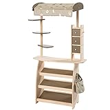 howa Kaufladen Marktstand Lucky aus Holz mit Markise und Tasche 47472