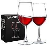 ParaCity Weingläser Set, Weißweingläser, Rotweingläser mit langem Griff für Rot- und Weißwein – 350ML (2er-Set)