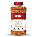 PRYMAT Grobkörniges Steak-Gewürz - Reichhaltige Zusammensetzung mit Kräutern, Getrocknetem Gemüse, Ideal für Grillen und BBQ, Große Verpackung 950g