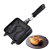 Taiyaki Fisch-Waffelmaschine - Taiyaki Japanische Waffeleisen-Pfannen-Maschine | Antihaftbeschichtete japanische Fischförmige Waffelpfanne für Frischkäse, Butter, Vanillepudding