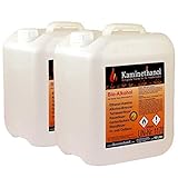 Kaminethanol Icking 20 Liter Bioethanol 100 % (2 x 10 L) Premium Qualität - direkt vom Hersteller für Ethanol Kamine, Alkohol-Brenner, Terrasenfeuer, Raumfeuer und Gartenfackeln