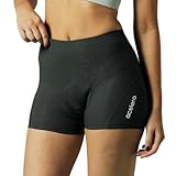 Acelera Fahrradunterhose Damen gepolstert - Polsterung [Carbon-Endurance] Fahrradhose für über 6h Fahrzeit | Unsichtbare Radunterhose (DE/NL/SE/PL, Alphanumerisch, S, Regular, Regular, Schwarz)