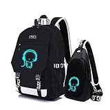 Asge Schulrucksack Jungen Teenager Nylon Groß Schultaschen Mädchen Ranzen Kinder Rucksäcke Druck Schulranzen für 8-16 Jahre School Bags for Boys Wasserdicht Schulranzen