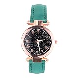 OATIPHO Quarz Damenuhren Damenarmbanduhr Kinderuhr Armbanduhr Für Damen Junge Uhr Freizeituhr Für Damen Damengürteluhr Jungenuhren Jugenduhren Uhren Für Kinder Mann Beobachten Green Glas