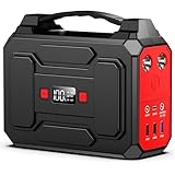 Powkey Tragbare Powerstation 99Wh/27000mAh Tragbares Kraftwerk 100W Solargenerator mit 230V AC Ausgang/QC 3.0 18W USB/Typ-C für Camping Wohnmobile Notstromaggregat