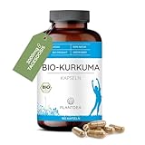 Bio Kurkuma Kapseln I 3000mg Tagesdosis I 180 Kurkuma-Kapseln hochdosiert I laborgeprüft I Bio Kurkuma Pulver I veganes Kurkuna-Präparat I Ohne Zusätze I PlantDEA