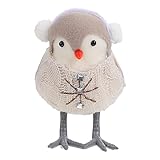 Plüsch Vogel Kuscheltier Weihnachtsvogel Ornament Gefälschter Ständer Vogel Handwerk mit Hut for Zuhause Urlaub Desktop Ornament Party Puppe Spielzeug haus dekorationen ( Color : Assorted Color 2 )