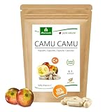 Vitamin C Kapseln - Camu Camu Extrakt hochdosiert - 4 Monate Vorrat - 40x mehr Vitamin C als Zitronen - Vegan & Glutenfrei - 120 Caps von MoriVeda