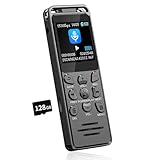 144GB Diktiergerät Digital 70 Std Aufnahmegerät, Volorful 1,44' Farbbildschirm Voice Audio Recorder, MP3 Player, USB-C Diktiergeräte mit Spracherkennung/Wiedergabe für Meeting Interview Vortrag