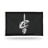 Rico Industries NBA Cleveland Cavaliers Flagge mit Ösen, 90 x 150 cm, Kohlefaser-Design, einseitig, mit Ösen