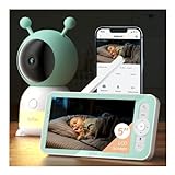 BOIFUN Babyphone mit Kamera 2K/3MP, Intelligentes Nachtlicht, 360 Gard WLAN Video Babyfon mit App, 4×Zoom, Bewegungsverfolgung, IR Nachtsicht, Weinen/Bewegungs/Geräuscherkennung, Temperaturerkennung