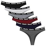 Libella Tanga Damen String Tanga Damen Set Baumwoll Tanga Damen 6er Pack 3207UN2 M