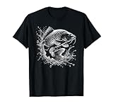 Karpfen im Sprung aus dem Wasser - Fisch-Design für Angler T-Shirt