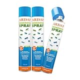 3 x ARDAP Repell Ungezieferspray 750ml - Insektenspray bei akutem Ungezieferbefall - Abwehrend bei Insektenbefall - Insektenspray Wohnung - Schädlingsfrei - Ungeziefer Spray - Wirkt schnell & effektiv