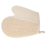 AUTSUPPL 2st Rückenscheuerhandschuh Handschuhe Für Körperwäscher Luffa-handschuh Körpertücher Badetuch Körperschwamm Esponja Para Bañarse Badeschwämme Zum Duschen Badehandschuhe Beige